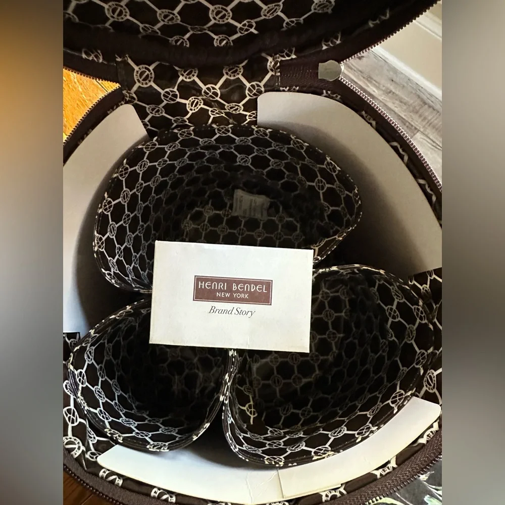 Henri Bendel Centennial Stripes Vintage Train Case Please Read